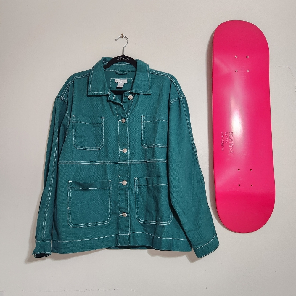 Teal Denim Jacket